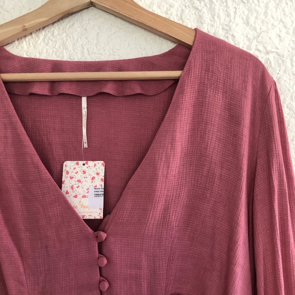 FREE PEOPLE MAISE BLOUSE WITH BUTTONS - Picture 6 of 11